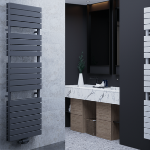 Equa Duble 1800x600 mm Vertikal Doppellagig Flach Stahl Weiß Paneelheizkörper