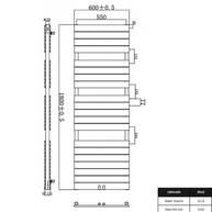 Equa Duble 1800x600 mm Vertikal Doppellagig Flach Stahl Weiß Paneelheizkörper