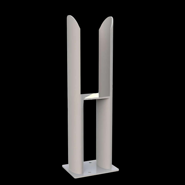 Stand Füße Set für Doppellagig Ellipse Heizkörper Weiß