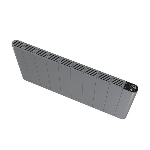 Alure 500x907 mm Horizontal Doppellagig Flach Aluminium Wifi Wand Elektroheizung mit Thermostat Effizient WLAN-fähig Konvektor Anthrazit Paneelheizkörper - Görsel 1