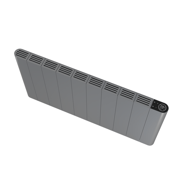 Alure Aluminium Doppellagig Horizontal Flach Wifi Wand Elektroheizung mit Thermostat Effizient WLAN-fähig Konvektor Anthrazit oder Weiß