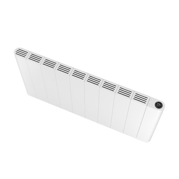 Alure Aluminium Doppellagig Horizontal Flach Wifi Wand Elektroheizung mit Thermostat Effizient WLAN-fähig Konvektor Anthrazit oder Weiß