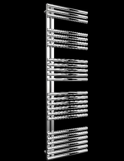 Luxora Vertikal Einlagig Ellipse Design Edelstahl Handtuchwärmer Chrom