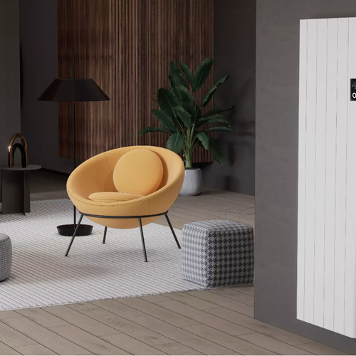Alure Aluminium Doppellagig Vertikal & Horizontal Flach Wifi Wand Elektroheizung mit Thermostat Effizient WLAN-fähig Konvektor Anthrazit oder Weiß - Görsel 3