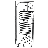 Trinkwasserspeicher Warmwasserspeicher Solarspeicher Brauchwasserspeicher 2 Wärmetauscher 300L